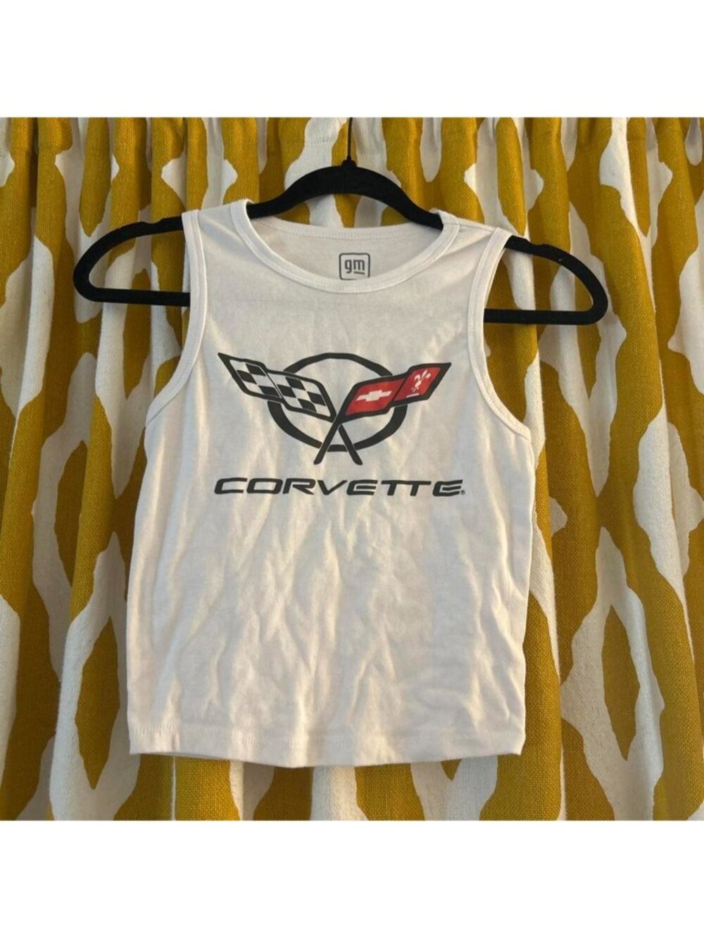 White Corvette tank top #corvette #racing